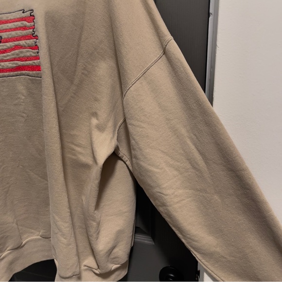 Women’s Heart Of America Flag Style Sweatshirt light sage color size 3X - Picture 4 of 13